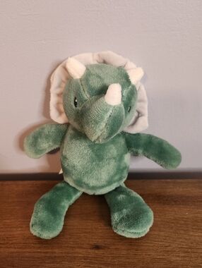 Dream Kids 2024 Triceratops  Stuffed Animal Polyester Green/White
